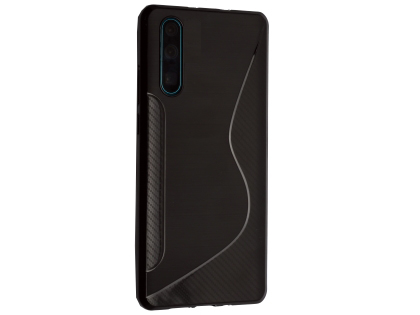 Wave Case for Huawei P30 - Black Soft Cover