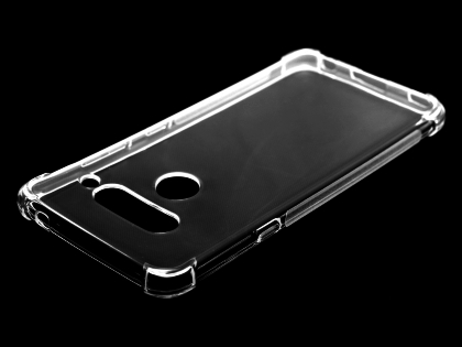 Gel Case with Bumper Edges for LG V40 ThinQ - Clear Soft Cover