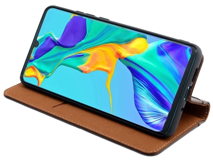 Premium Leather Case for Huawei P30 - Brown