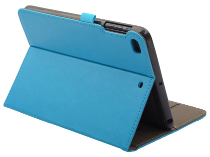 Synthetic Leather Case with Stand for iPad Mini (2019) - Sky Blue