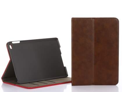 Synthetic Leather Case with Stand for iPad Mini (2019) - Brown