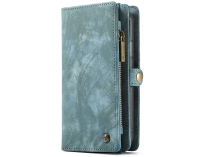 CaseMe 2-in-1 Synthetic Leather Wallet Case for iPhone XR - Teal/Ash CaseMe 2-in-1 Synthetic Leather Wallet Case for iPhone XR - Teal/Ash