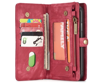 CaseMe 2-in-1 Synthetic Leather Wallet Case for iPhone XS Max - Pink/Blush