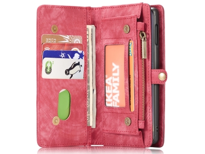 CaseMe 2-in-1 Synthetic Leather Wallet Case for Samsung Galaxy S10e - Pink/Blush
