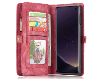 CaseMe 2-in-1 Synthetic Leather Wallet Case for Samsung Galaxy S10e - Pink/Blush