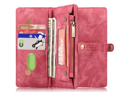 CaseMe 2-in-1 Synthetic Leather Wallet Case for Samsung Galaxy S10e - Pink/Blush