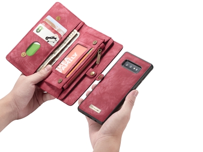 CaseMe 2-in-1 Synthetic Leather Wallet Case for Samsung Galaxy S10e - Pink/Blush