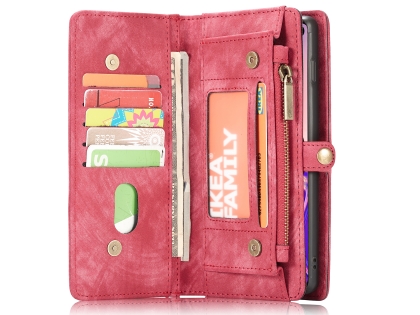 CaseMe 2-in-1 Synthetic Leather Wallet Case for Samsung Galaxy S10+ - Pink/Blush
