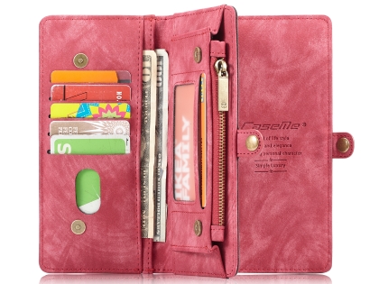CaseMe 2-in-1 Synthetic Leather Wallet Case for Samsung Galaxy S10+ - Pink/Blush