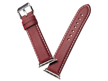Premium Leather Band for 38/40 mm Apple Watch  - Rosewood