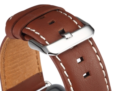 Premium Leather Band for 38/40 mm Apple Watch  - Caramel