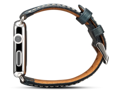 Premium Rustic Inspired Leather Band for 38/40 mm Apple Watch  - Midnight Blue