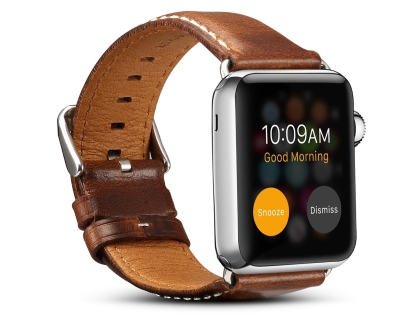 Premium Rustic Inspired Leather Band for 38/40 mm Apple Watch  - Burnt Orange
