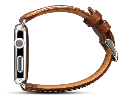 Premium Rustic Inspired Leather Band for 38/40 mm Apple Watch  - Burnt Orange