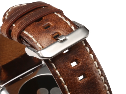 Premium Rustic Inspired Leather Band for 38/40 mm Apple Watch  - Burnt Orange