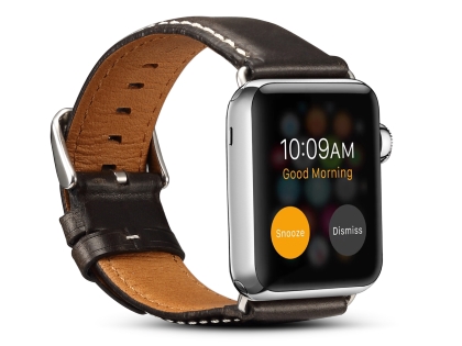 Premium Rustic Inspired Leather Band for 42/44 mm Apple Watch  - Charcoal