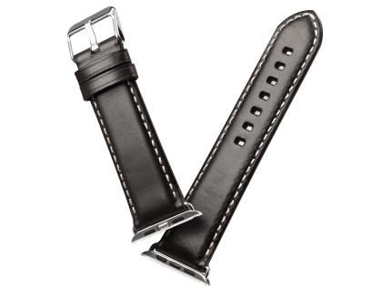 Premium Rustic Inspired Leather Band for 42/44 mm Apple Watch  - Charcoal