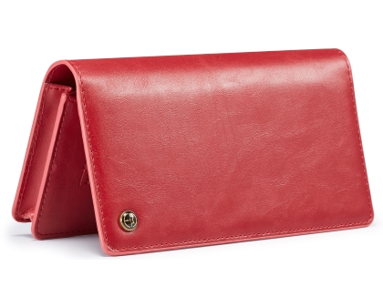 CaseMe Slim Wallet With Mobile Pouch - Red