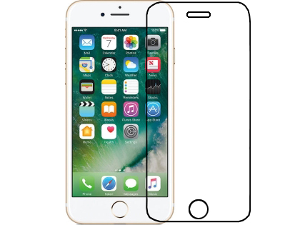 3D Tempered Glass Screen Protector for iPhone Plus 5.5 inch - Black Screen Protector
