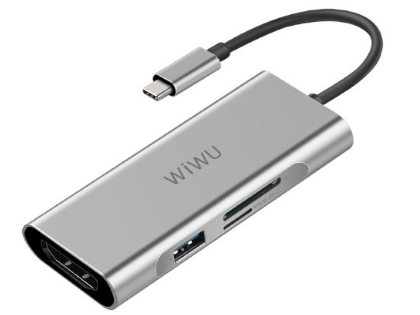 WiWU 7-in-1 Apollo USB-C Hub  - Silver USB-C Hub