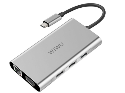 WiWU 10-in-1 Apollo USB-C Hub  - Silver USB-C Hub