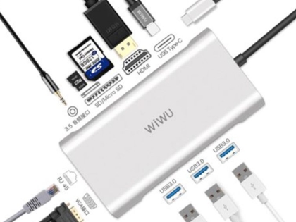 WiWU 10-in-1 Apollo USB-C Hub - Silver