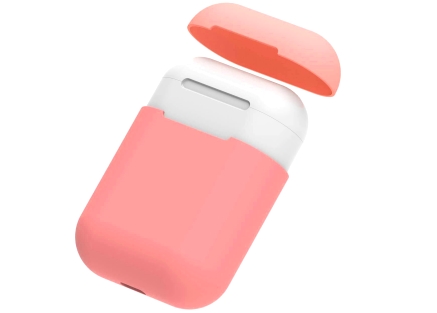 Soft Silicone Case for Apple AirPods  - Peach