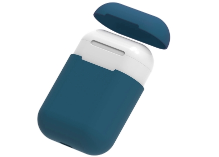 Soft Silicone Case for Apple AirPods  - Midnight Blue