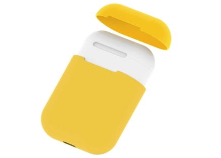 Soft Silicone Case for Apple AirPods  - Yellow