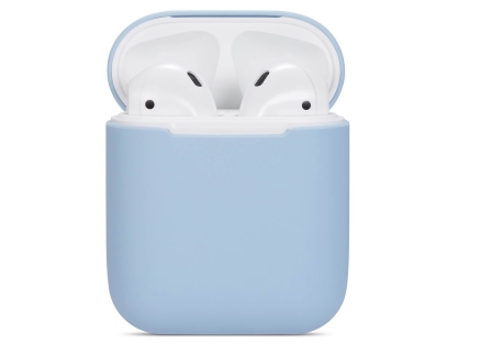 Soft Silicone Case for Apple AirPods  - Light Blue Sleeve