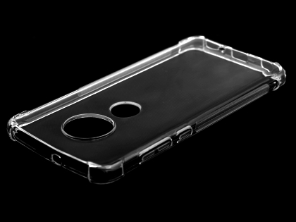 Gel Case with Bumper Edges for Motorola Moto G7 Plus - Clear Soft Cover