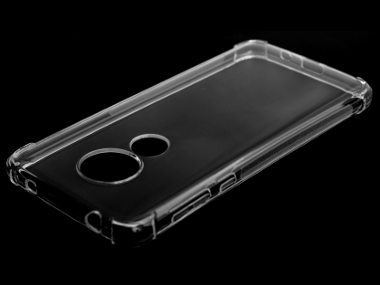Gel Case with Bumper Edges for Motorola Moto G7 Power - Clear Soft Cover