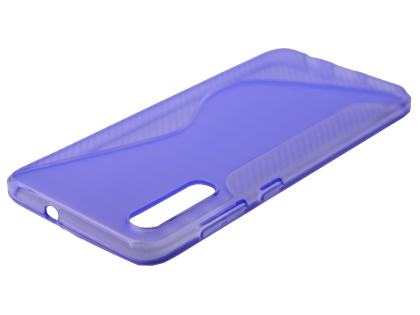 Wave Case for Samsung Galaxy A50 - Purple Soft Cover