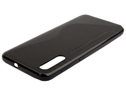 Wave Case for Samsung Galaxy A50 - Black Soft Cover