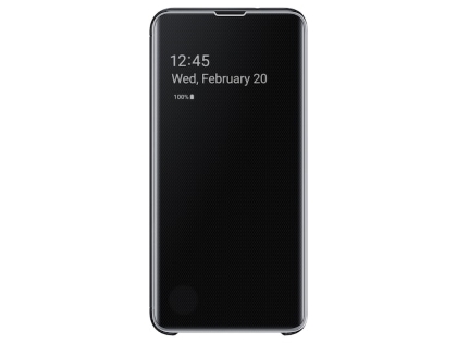 Genuine Samsung Galaxy S10e Clear View Cover - Black Genuine Samsung Galaxy S10e Clear View Cover - Black