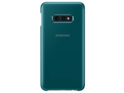 Genuine Samsung Galaxy S10e Clear View Cover - Green