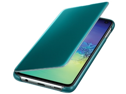 Genuine Samsung Galaxy S10e Clear View Cover - Green