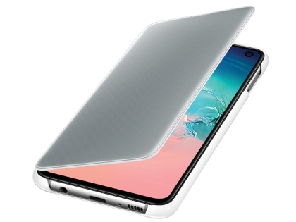 Genuine Samsung Galaxy S10e Clear View Cover - White