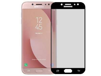 Anti Glare Tempered Glass Screen Protector for the Samsung Galaxy J7 Pro - Black Screen Protector