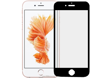 Anti Glare Tempered Glass Screen Protector for the Apple iPhone 6s/6 - Black/Clear Screen Protector