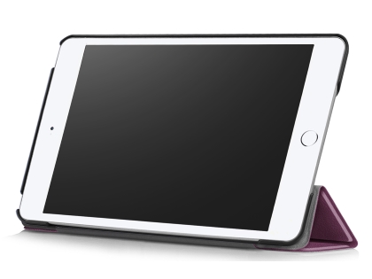 Premium Slim Synthetic Leather Case with Stand for the iPad mini 4/5 - Purple
