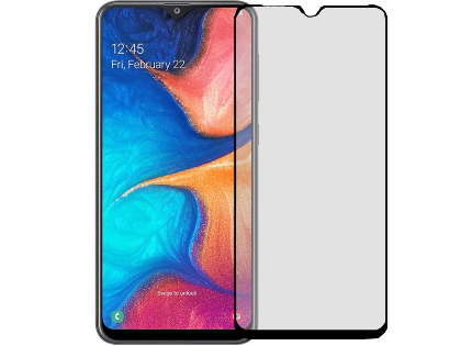 Anti Glare Tempered Glass Screen Protector for the Samsung Galaxy A50 - Black Screen Protector