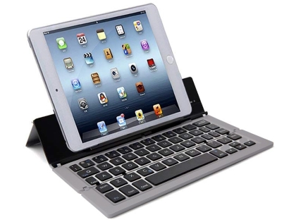 Ultra Portable Bluetooth Mini Keyboard with Stand - Space Grey Ultra Portable Bluetooth Mini Keyboard with Stand - Space Grey