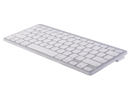Wireless Bluetooth Keyboard - Silver Keyboard