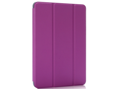 Slim Synthetic Leather Case with Stand and Pen Holder for the iPad mini - Purple