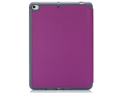 Slim Synthetic Leather Case with Stand and Pen Holder for the iPad mini - Purple