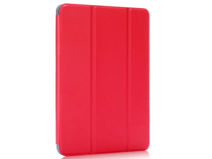 Slim Synthetic Leather Case with Stand and Pen Holder for the iPad mini - Red