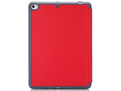 Slim Synthetic Leather Case with Stand and Pen Holder for the iPad mini - Red