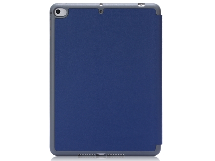 Slim Synthetic Leather Case with Stand and Pen Holder for the iPad mini - Navy Blue