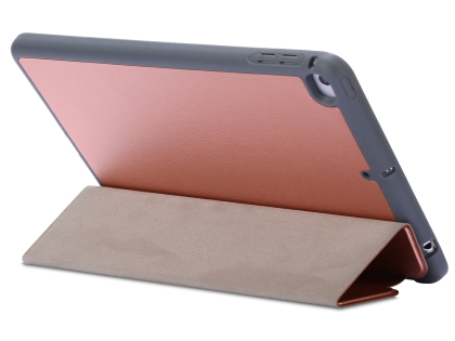 Slim Synthetic Leather Case with Stand and Pen Holder for the iPad mini - Rose Gold